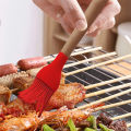 Silicone BBQ Brush Wooden Handle Pastry Brush Basting Brush Kitchen Tool Cooking. 