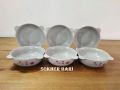 6 Pcs Ceramic Baby Soup & Food Serving Bowl Set. Snack Bowl Set, Gift And Home Decoration. Microwave Oven Save Off-White Color Ceramic Plate & Bowl set. CD:A70.. 