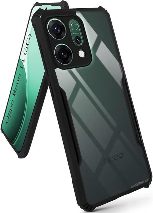 OPPO%20RENO%2014%205G%20Protective%20Black%20Border%20Crystal%20Clear%20Xundd%20Mobile%20Back%20Case%20Cover%20-%20Image%205
