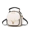 Korean Style Ladies Small Handbags 2022 New PU Leather Backpack Cute Women Soild Color Bag.