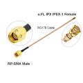 BEVOTOP 2pcs IPEX Cable uFL/u.FL/IPX/IPEX-1 Female to SMA Female WIFI Antenna RF Cable RF1.13/RG178 Pigtail Extension.