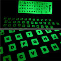 【Funny Bunny Toy Store】Luminous Waterproof Russian English Italian German Spanish Language Keyboard Stickers Film with Button Letters Alphabet for Computer. 