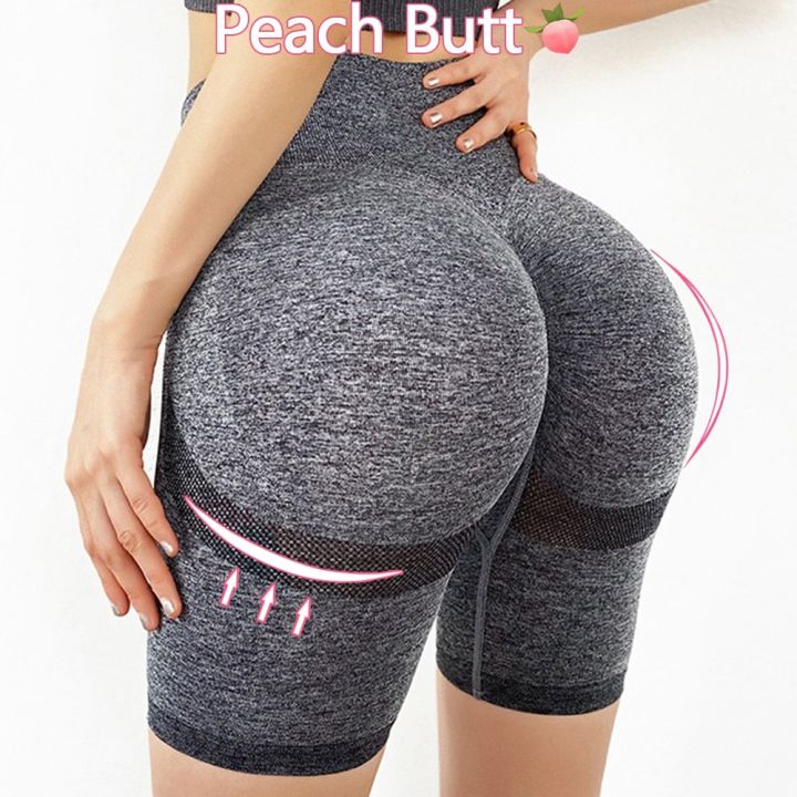 Slim%20Fit%20High%20Waist%20Yoga%20Shorts%20Hip%20Push%20Up%20Women%20Gym%20Plain%20Soft%20Nylon%20Fitness%20Running%20Shorts%20Tummy%20Control%20Workout%20Gym%20Shorts%20-%20Image%205