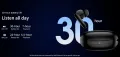 QCY T13 ANC 2 TWS Earphones 2nd Generation 4 Mic 28dB ANC Up to 30 hours Playtime with ANC off BT 5.3 68ms Gaming Mode IPX5 Waterproof 10mm Dynamic Driver Wireless Bluetooth Earbuds. 