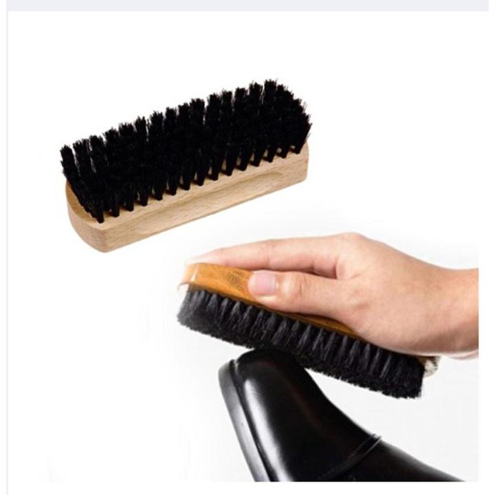 All Shoe polish brush Wooden- Black