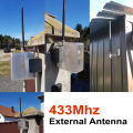 Outdoor antenna for garage door remote control 433MHz antenna can extend the remote control distance up to 200 meters. You need to remove the original antenna and install our antenna. 