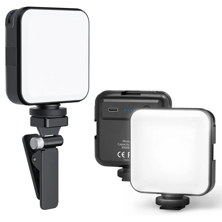 LED%20Video%20Light,%203000K-6000K%20Photographic%20Light%20100%20LED%20Beads%20with%20Clip,%20Dimmable%20and%20Rechargeable%20Mini%20Professional%20Video%20Light%20for%20Camera%20Selfie%20Stick%20Tripod%20Laptop%20Cellphone%20-%20Image%202