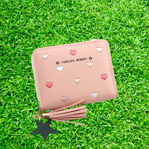 Lovely%20Heart%20Embroidered%20PU%20Leather%20Women's%20Zipper%20Coin%20Wallet%20%20Star%20Pendant%20Short%20-%20Image%206