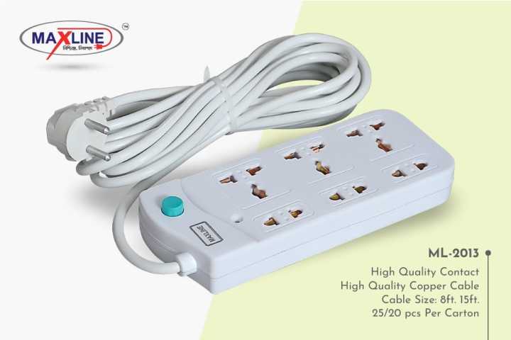 Multi%20Plug%20Maxline%20ML-2013%20Extention%20Socket%206%20Port%20%20Power%20Strip%20Multiplug%20-%20Image%203