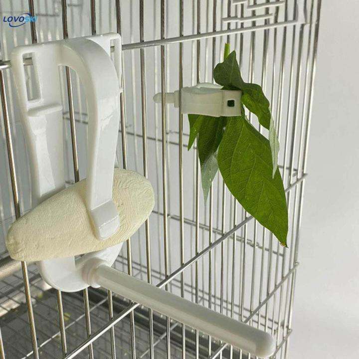 Bird Cage Feeder Clips Accessories Vegetable Holder for Parakeet Budgie