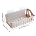 Bathroom Shelf Wall Mounted Storage Basket Punch Free Storage Rack Shower Organizer Kitchen Storage Holder-Allion shop.