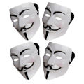 【Top Picks】 Anonymou Hacker V for Vendetta Mater Face Mak Fancy Dre Halloween Prop. 
