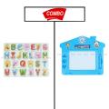 CHARACTER LETTER BOARD FAME & WHITE BOARD LEARNING GAME FOR KIDS COMBO. 