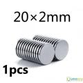 Disc Type Neodymium Strong Magnet- 20x2mm. 