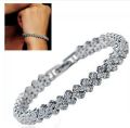 Sterling Silver Crystal Bracelet.