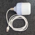 USB Light 5V 20Watt Power Bank Led Bulb 6fit long usb cable including.