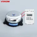 Automatic Electric Bell 220v School or Factory Bell Controller Ring Timer 2/3/4/6 inch Alarm Bell Apartment Call Doorbell. 
