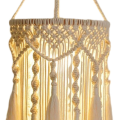 Boho Lamp Shade Boho Hanging Lamp Handmade Macrame Lamp Shade Plug in Pendant Light Bohemian Hanging Lights. 