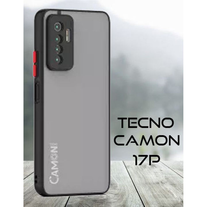 Tecno Camon 17p Camera Protection Smoke case Matte Finish Mobile Back Cover