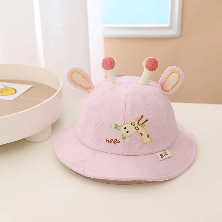 Giraffe%20Ears%20Baby%20Bucket%20Hat%20For%202022%20New%20Summer%20Outdoor%20Boys%20Girls%20Soft%20Sun%20Hats%20Lovely%20Cartoon%20Toddler%20Children%20Fisherman%20Cap%20-%20Image%202