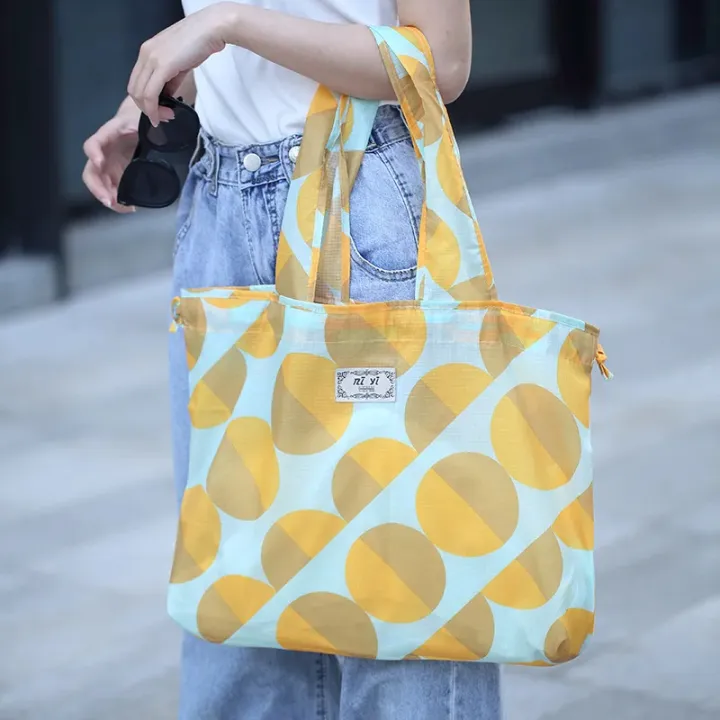 Multipurpose%20waterproof%20Large%20capacity%20foldable%20drawstring%20eco%20friendly%20shopping%20bag%20tote%20bag%20for%20travel%20shopping%20starage%201%20pc%20-%20Image%207