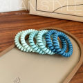 Simple and durable 6 Root Frosted Phone Line Hair Ring High Elastic Rubber Band Female Hair-Binding Ponytail Hair String Elegant Hair Accessories. 