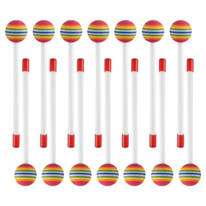 14 Pcs Lollipop Drum Mallet Sticks Plastic Drumsticks for Kids