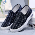 Trendy shoes, spring and autumn new cloth shoes, women's canvas shoes, student shoes, one-footed jumps, versatile, casual flat fashion women's single shoes. 