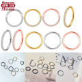 Septum Piercing Round with Earrings G23 Titanium Nose Rings Hoop Tragus Zircon Cartilag Hinged Segment Women Jewelry Wholesale.