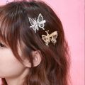Y2k Moving Butterfly Hair Clip Star Flower Hairpins For Girls Braided Rhinestone Hair Tie Korean Fashion Hair Accessories.