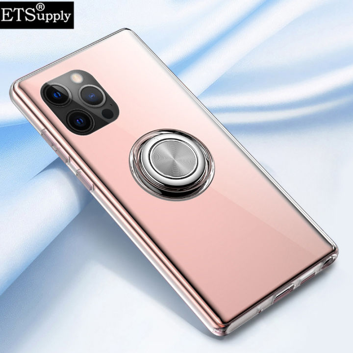 Phone case Redmi 12 Soft Clear Transparent Car Adsorb Ultrathin Holder Ring Back cover Mi Xiaomi Redmi12 case