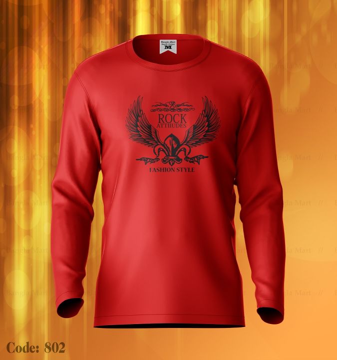 Rock%20Attitude%20Men'S%20Jersey%20Fashion%20T-Shirt%20Full%20Sleeve%20-%20Image%204