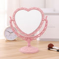 31 Nians love heart shaped dormitory desktop princess mirror table decoration girl pink heart makeup dressing mirror. 
