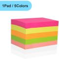 5 Color Multi color sticky note 3x3 inch 100 pcs.