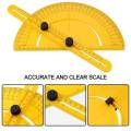 Angle Template Tool Combined Angle Ruler Plastic Protractor Universal-Angle Measuring Ruler Multi-functional Movable Angle. 