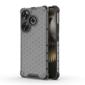 Case For Xiaomi Poco F6 5G Transparent Honeycomb , [Anti-Scratch Hard PC Back Back + Soft TPU Bumper]  Shockproof Cover Xiaomi Poco F6 5G. 