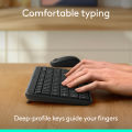Logitech K250 Bluetooth Keyboard with Numpad, Easy Connectivity, Compact Wireless Keyboard Made with Recycled Plastic, Spill-Resistant, Comfortable Keys - Windows/MacOS - Graphite. 