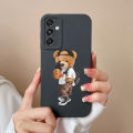 For Samsung Galaxy A15 Phone Case Cartoon Liquid Silicone Full Coverage Anti Drop Bumper For Samsung A15 A 15 4G 5G Back Cover.