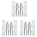 24 Piece Seafood Tool Kit, Stainless Steel Crab Leg Cracker and Forks Nut Cracker Set Shellfish Sheller. 
