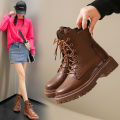 【Li Sheng Strictly Selected】Dr. Martens Boots Women2023New Autumn and Winter Thick Bottom Soft Bottom Vintage Cowhide Ankle Boots【YWD】. 
