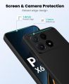 Xiaomi Poco X6 Pro Silicone Matte Flexible Soft Phone Case - Black & Blue - Phone Back Cover.