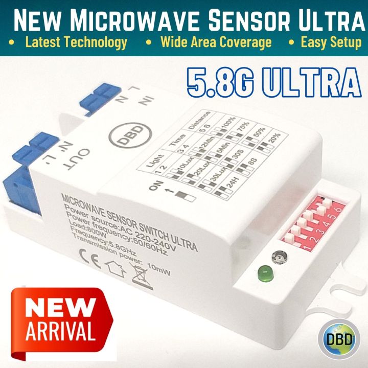 5.8G New Microwave Sensor Ultra মাইক্রোওয়েভ সেন্সর আলট্রা ৫০০ ওয়াট
