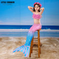 2022 Girls Swimmable Mermaid Tail Princess Dress with Mono/no Kids Mermaid Cosplay Costume Swimsuit Children Gifts. 