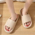 Slippers women's summer velcro non-slip home bathroom bath couple stepping on feeling soft soled home slippers wholesale. 