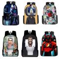 Skibidi Toilet Backpack For School Bag Titans Cameraman Lunch Box Skibidi Mochila Speaker Tv Man Woman Pencil Case Bookbag Kid MuXiaRe.