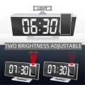 D Shop LED Digital Alarm Clock Projection Clock Projector Ceiling Clock with Time Temperature Display Backlight Snooze Clock for Home-Multicolor. 