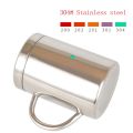Double Wall Stainless Steel Coffee Mug with lid Portable Cup Travel Tumbler Coffee Jug Milk Tea Cups Double Office Water Mugs. 