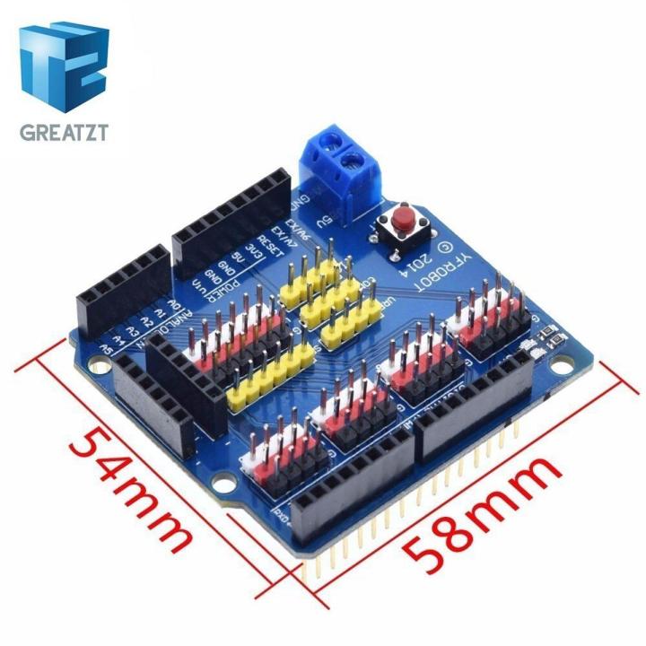 【happy one】1pcs Sensor Shield Expansion Board Shield UNO R3 V5.0 ...