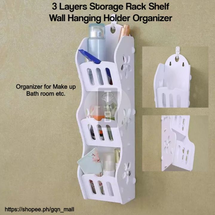 New%203%20Layers%20Wood%20Storage%20Durable%20Rack%20Shelf%20Wall%20Hanging%20Organizer%20For%20Bathroom%20Cosmetics%20Makeup%20Storage%20-%20Image%206