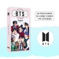 K-pop BTS Postcard 204 Pcs/Set BTS Lomo Cards Bantan Boys MAP OF THE SOUL Photocards (30 Lomo Card + 30 Postcard + 144 Sticker). 